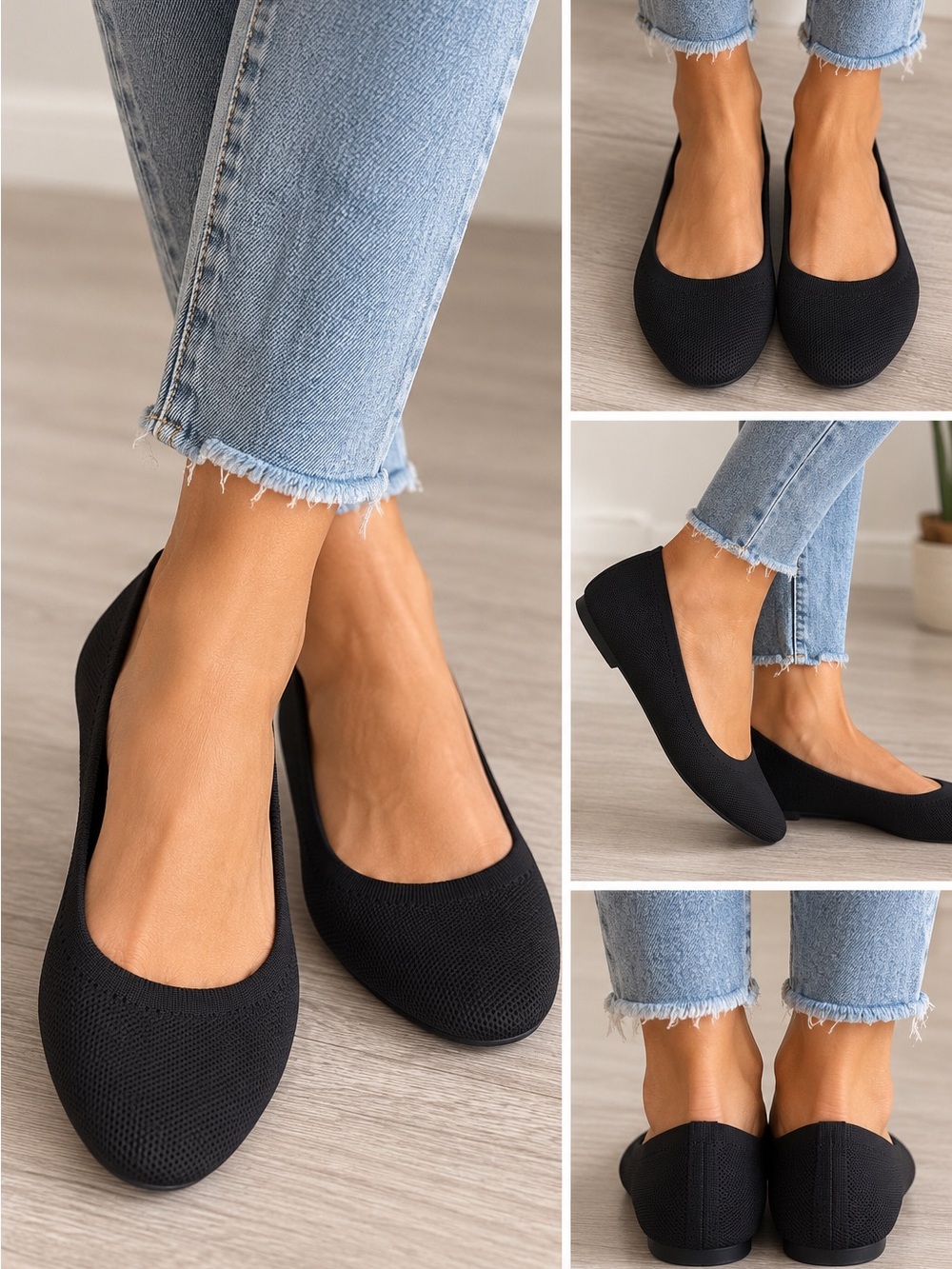 Target Black Knit Women's Ballet Flats